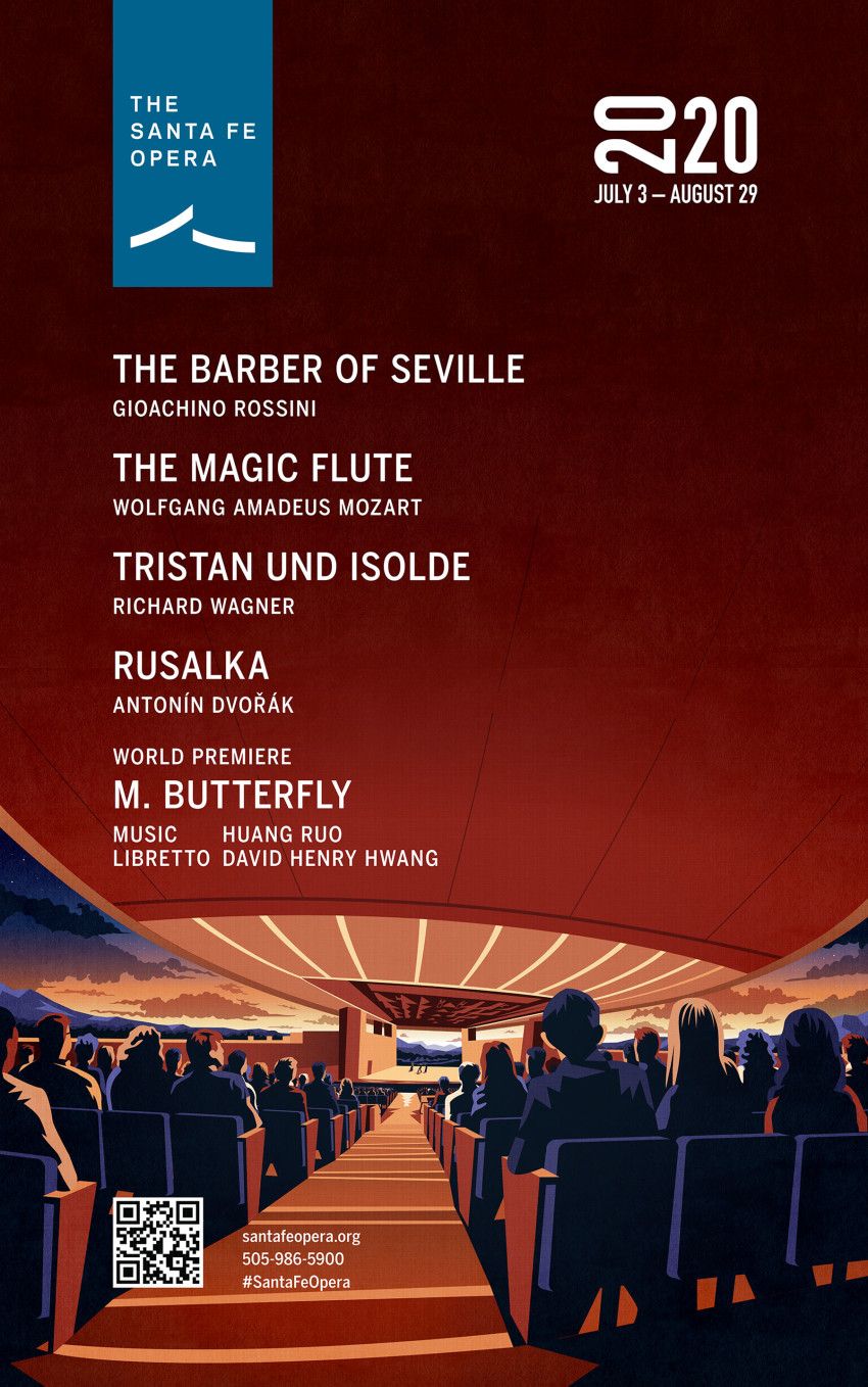 Santa Fe Opera House 2020 Iconic Theater Poster Cristofani 850x1358 